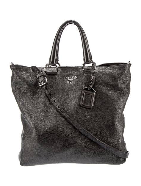 prada vitello shine hobo|prada vitello leather tote.